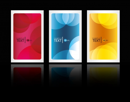 3 business cardsのイラスト素材