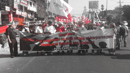Bonifacio Day tally of trade union workers in Metro Manilaのeditorial素材