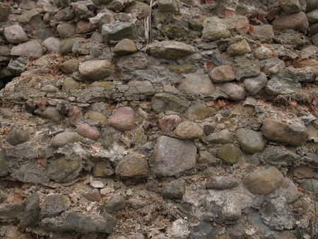 Ruins of the Golshansky lock. a laying from stones. backgroundの写真素材