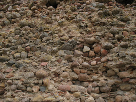 Ruins of the Golshansky lock. a laying from stones. backgroundの写真素材