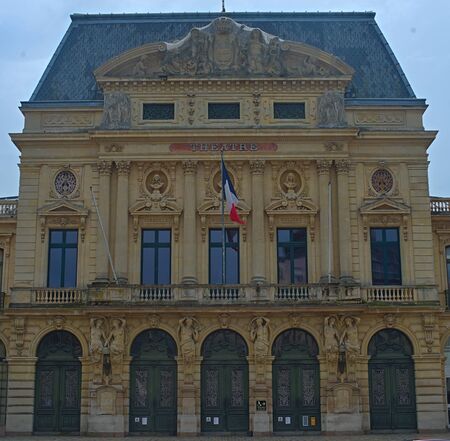 CHERBOURG, FRANCE - June 6th 2019 - Theater building at city centerのeditorial素材