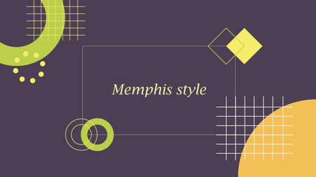 Abstract geometric background with place for your text. Vector illustration in mamphis styleのイラスト素材