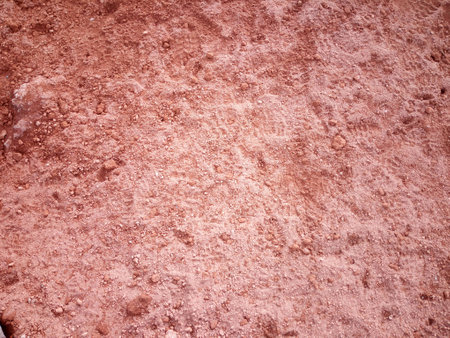 sand on the red earthの写真素材