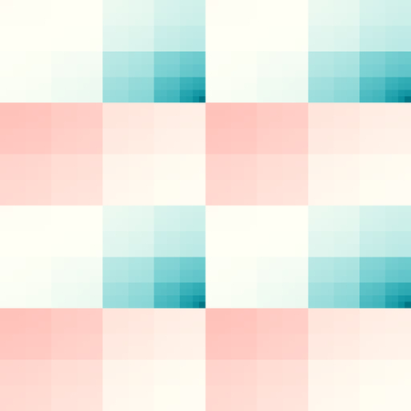 Seamless texture with teal and pink squares pattern. For print on textiles, tablecloths, bed sheets, wrapping paper, wall/floor tiles for kitchen/bathroom/hall, layouts, mobile or desktop background.の写真素材