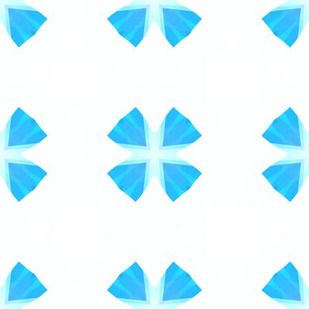 Light blue white abstract texture. Simple background illustration. Contrast seamless tile. Textile print pattern. Home decor fabric design sample. Tileable motif for pillows, cushions, bed coversの写真素材
