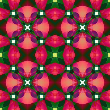 Pink green modern abstract texture. Detailed background illustration. Home decor fabric design sample. Tileable motif for pillows, cushions, tablecloths, drapes. Textile print pattern. Seamless tile.の写真素材