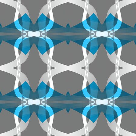 Grey blue white modern abstract texture. Home decor fabric design sample. Simple background illustration. Textile print pattern. Seamless tile. Tileable motif for pillows, cushions, tablecloths etc.の写真素材
