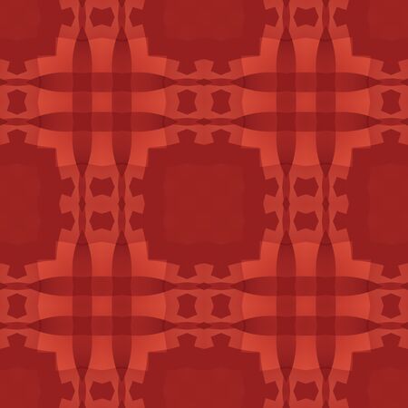 Red abstract texture. Simple background illustration. Textile print pattern. Square seamless tile. Home decor fabric design sample. Tileable motif for pillows, cushions, tablecloths, drapes, paperの写真素材