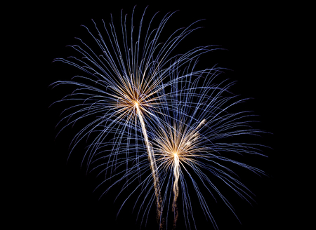 Fourth of July Fireworks - Blueの写真素材