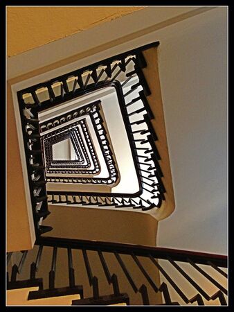 Vintage wooden spiral staircaseの素材