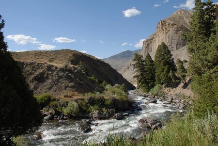 Winter Creek Runs Through Yellowstone National Park