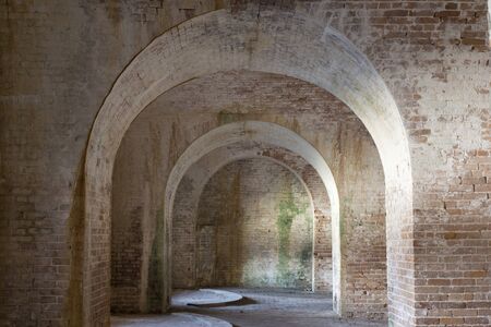 Fort Pickens was completed in 1834 and is part of the Gulf Islands National seashore in Florida.のeditorial素材