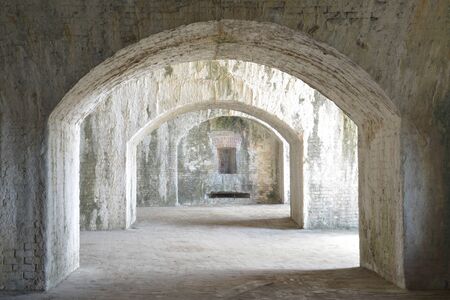 Fort Pickens was completed in 1834 and is part of the Gulf Islands National seashore in Florida.のeditorial素材