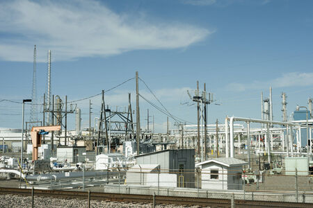 Natural gas refinery in Montana.