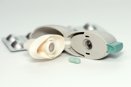 Tiotropium bromide inhaler for the treatment of chronic obstructive pulmonary disease.の写真素材