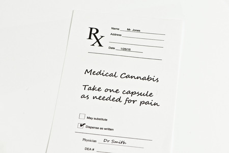 Hypothetical prescription for medical marijuana.の写真素材