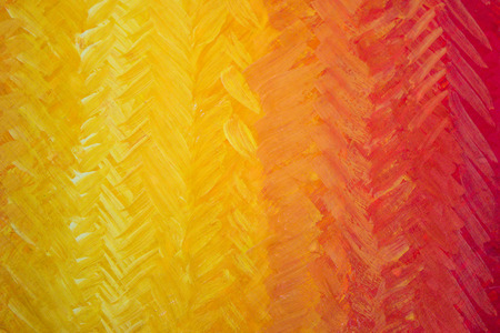 A beautiful smooth transition from red to yellow and back. Gdaddientny background with visible brush...