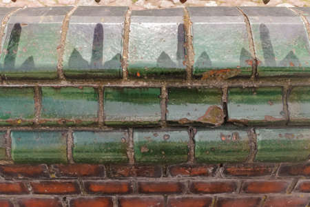 KLAIPEDA, LITHUANIA - JUNE 29, 2019. masonry detail of neo-Gothic building