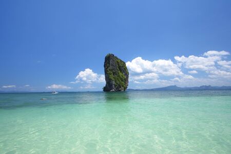 an island in the sea in Thailand の写真素材
