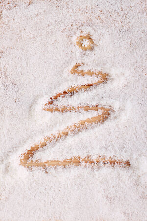 signature tree Snow Winterの写真素材