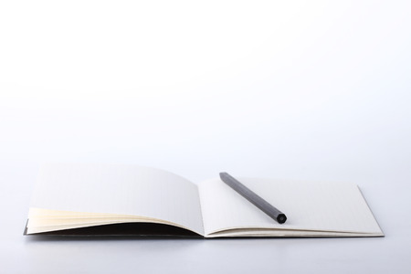 blank notebook with pencil , business conceptの写真素材