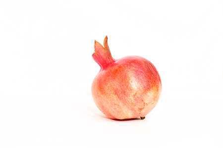 pomegranate isolated on the white backgroundの写真素材