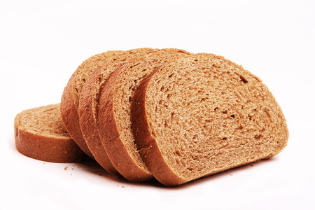 bread isolated on a white backgroundの写真素材