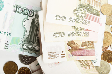 the russian rubleの写真素材