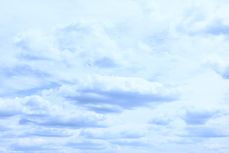 Blue sky with clouds backgroundの写真素材