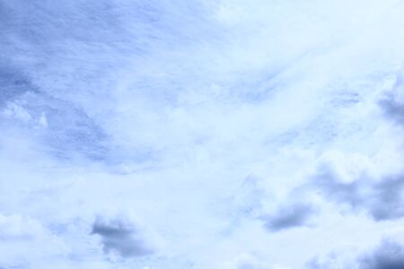 Blue sky with clouds backgroundの写真素材