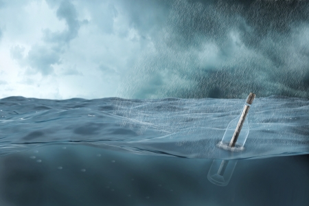 Message in a bottleの写真素材