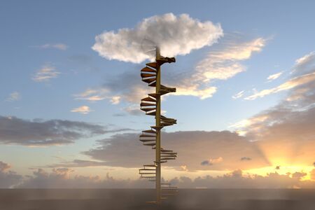 stairway to heavenの写真素材