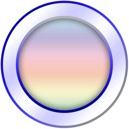 Universal round button template. Ready for use with your icons.の写真素材