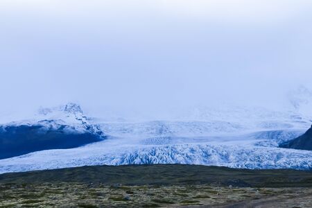 Nature view in Iceland. Famous Vatnajokull glacier.