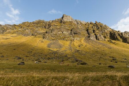 Nature view in Iceland. Mountains