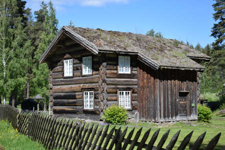 Njardarheimrn, Norway. Viking ancient village, old houses in Norwayのeditorial素材