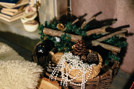 Christmas decorations in the studio