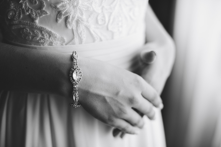 bride in white dress 1の写真素材