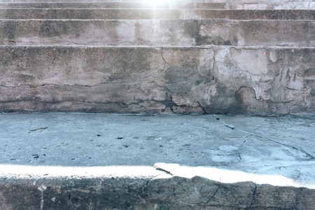 illuminated concrete staircase from above, abstract backgroundの写真素材
