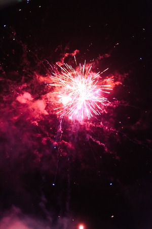 background texture fireworks on the black sky 1の写真素材