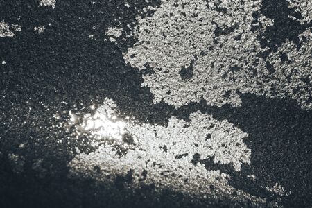 abstract black background with small bubblesの写真素材