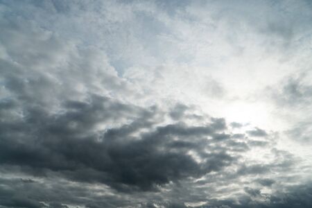 dark rain clouds in the sky