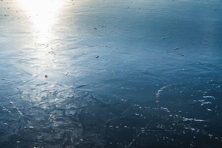 abstract cracked ice texture closeup