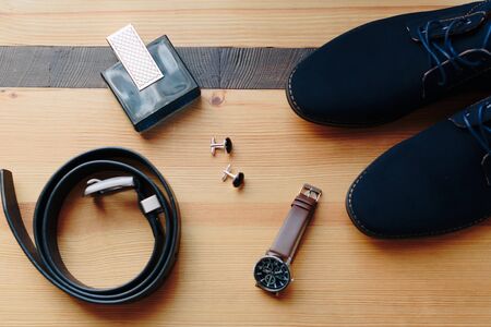 details of the groom's jacket at the wedding 1の写真素材