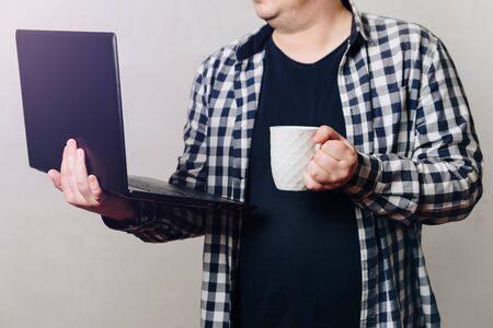 working at home during the coronavirus epidemicの写真素材