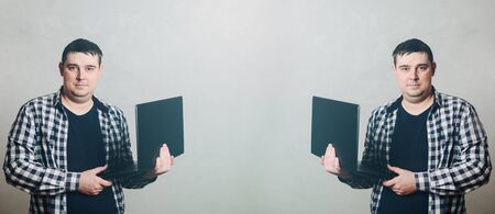 working at home during the coronavirus epidemicの写真素材