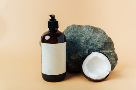 Black tubes with cosmetic cream, health careの写真素材