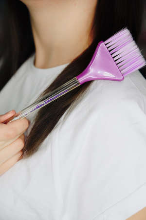 beautiful girl working in a beauty salon 1の写真素材