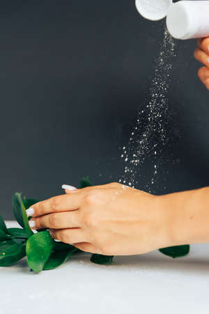Spray from a tube of cosmetics close-up 1の写真素材