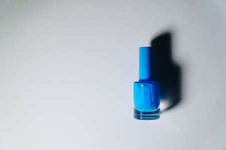 Colored nail polish on whiteの写真素材